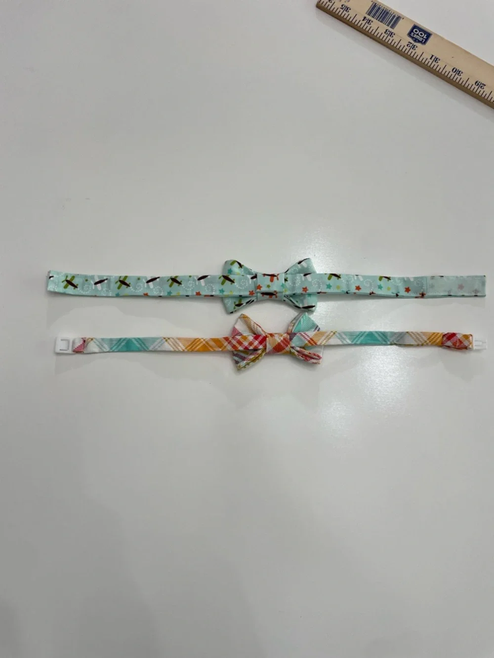 Kids Bow Ties Summer Plaid Light Blue Airplanes Wedding Funeral Grandpa Church